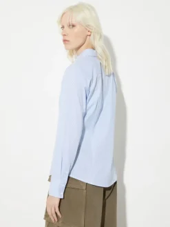 Slim poplin shirt - light blue