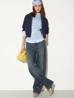 Slim poplin shirt - light blue