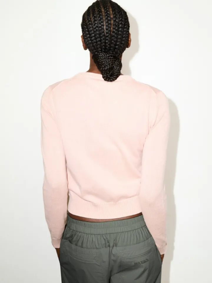 Stone-washed cotton top - antique rose