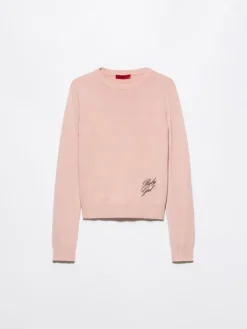 Stone-washed cotton top - antique rose