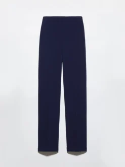 Straight-leg stretch trousers - navy