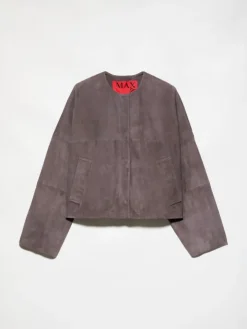 Suede jacket - chocolate