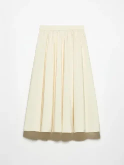 Taffeta corolla skirt - cream