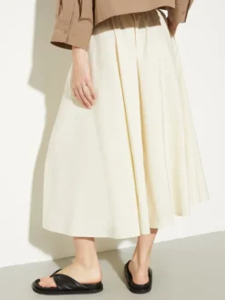 Taffeta corolla skirt - cream