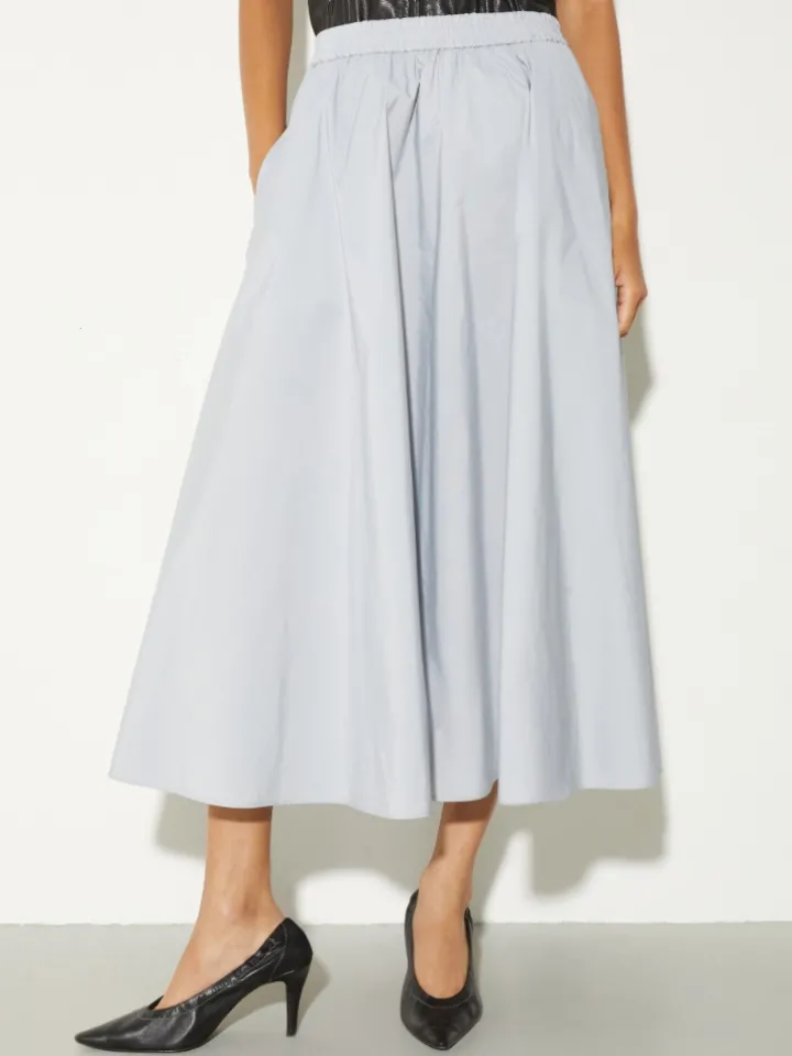 Taffeta corolla skirt - sky-blue