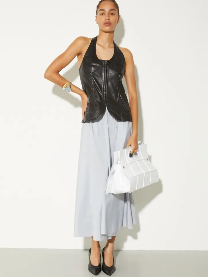 Taffeta corolla skirt - sky-blue