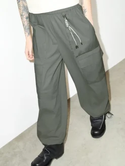 Technical-jersey cargo trousers - kaki