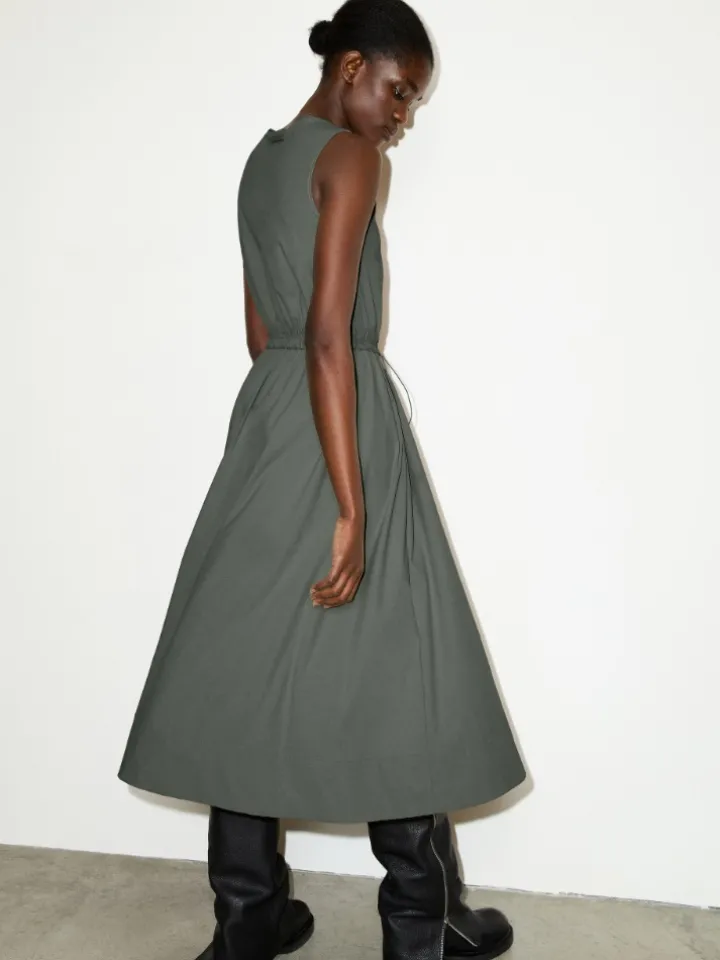 Technical-jersey midi dress - kaki