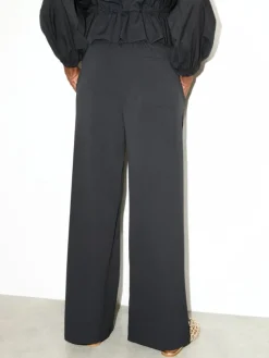 Technical-jersey trousers - black