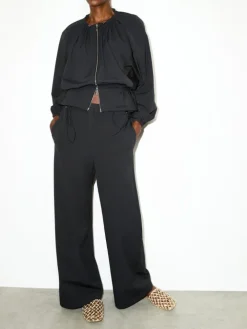 Technical-jersey trousers - black
