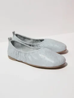 Textured leather ballet flats - avio