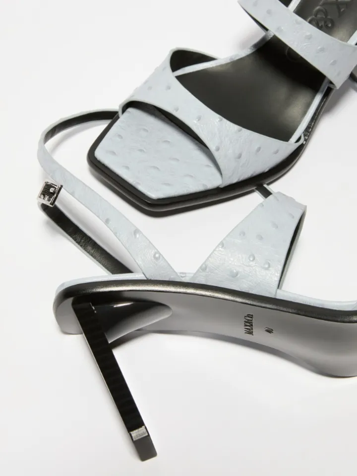 Textured leather sandals - avio