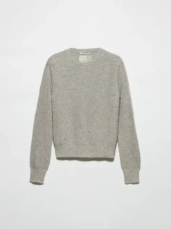 Undyed wool-blend jumper - sand