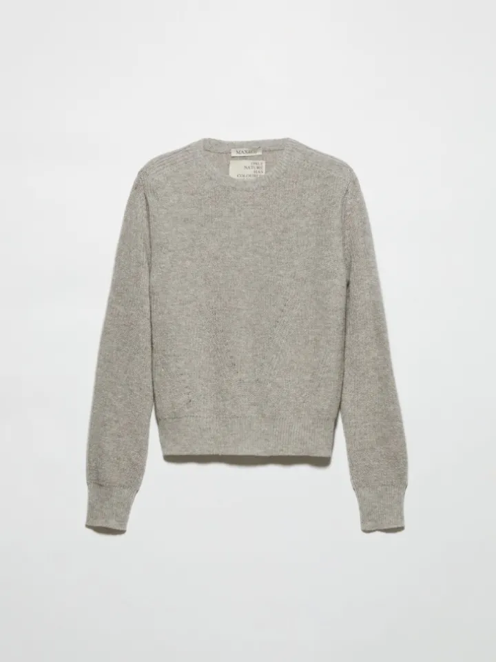 Undyed wool-blend jumper - sand