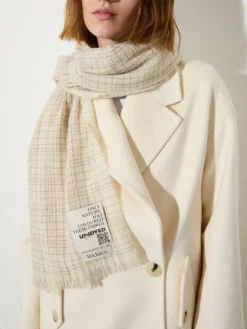 Undyed wool-blend stole - medium grey