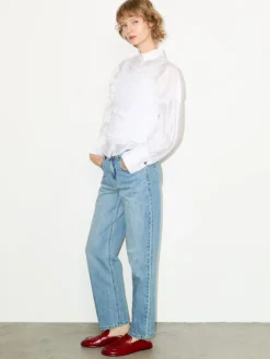 Voile shirt with cufflinks - optical white