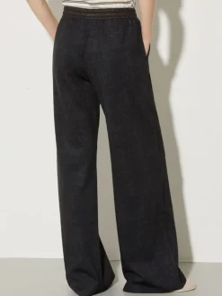 Washed-effect jersey joggers - dark grey