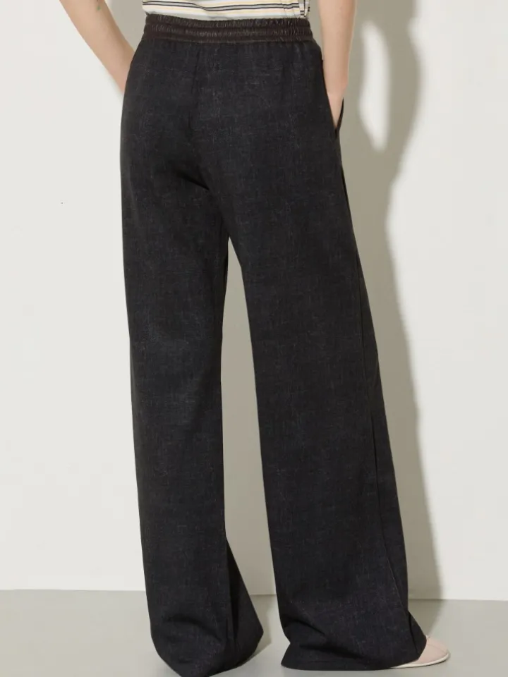 Washed-effect jersey joggers - dark grey