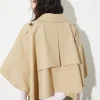 Water-repellent cotton cape - beige