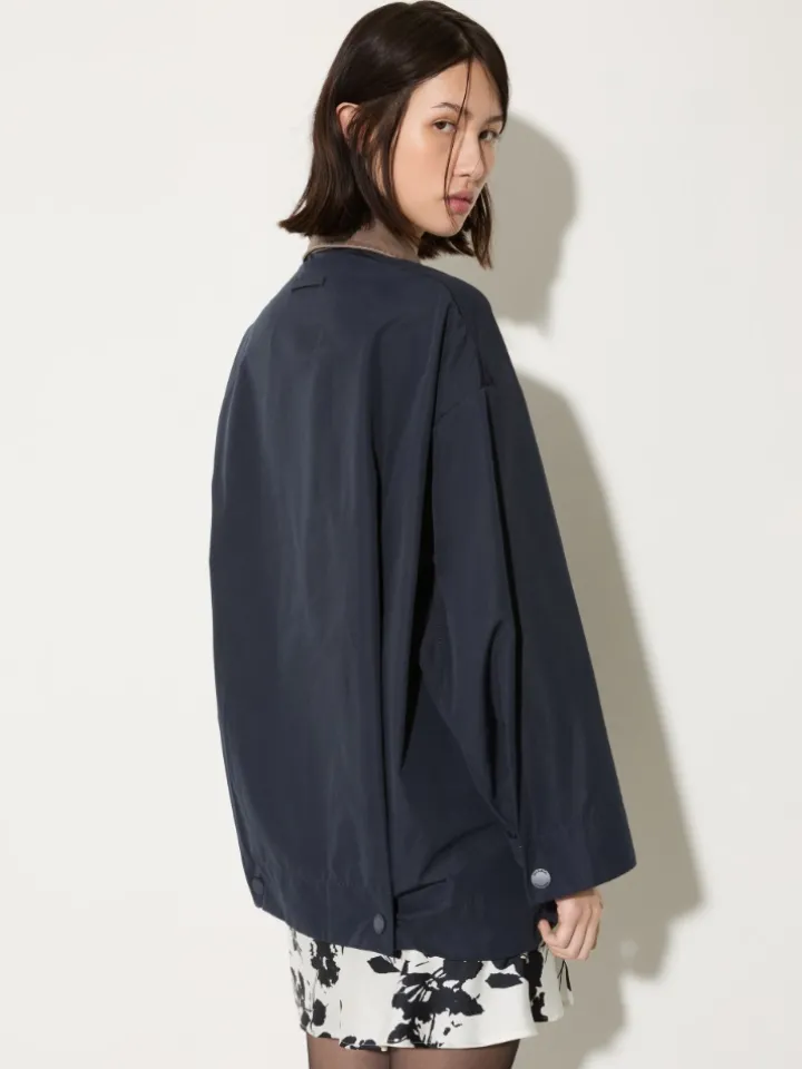 Water-repellent shacket - navy