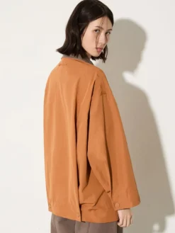Water-repellent shacket - terra cotta