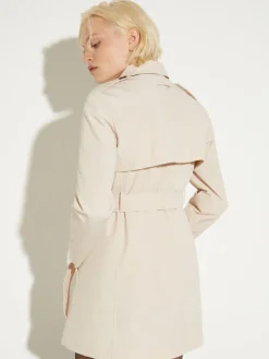 Water-repellent trench coat - beige