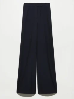 Wide tailored trousers - navy