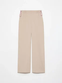 Wool-blend trousers - beige
