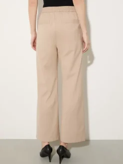 Wool-blend trousers - beige