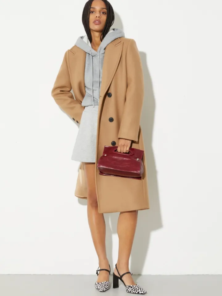 Wool-twill coat - camel